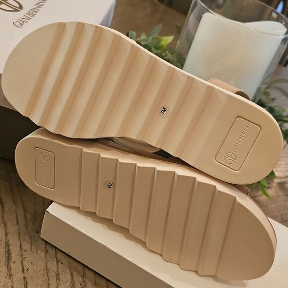 Tan Ankle Strap Sandals Size 7 NWT Giani Bernini - Picture 10 of 11